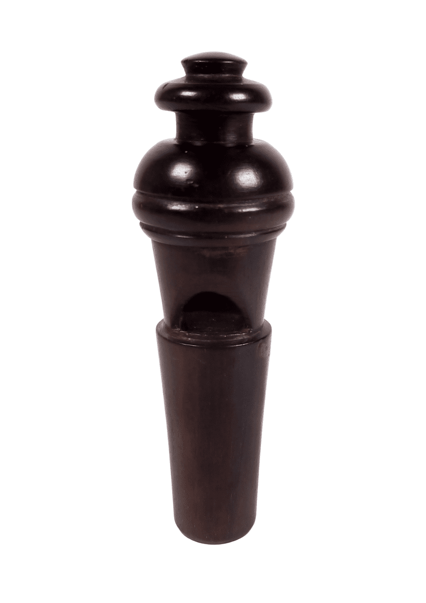Antique Lignum Vitae Whistle from a Voicepipe Speaking Tube Circa 1880s Victorian House Cab Boat