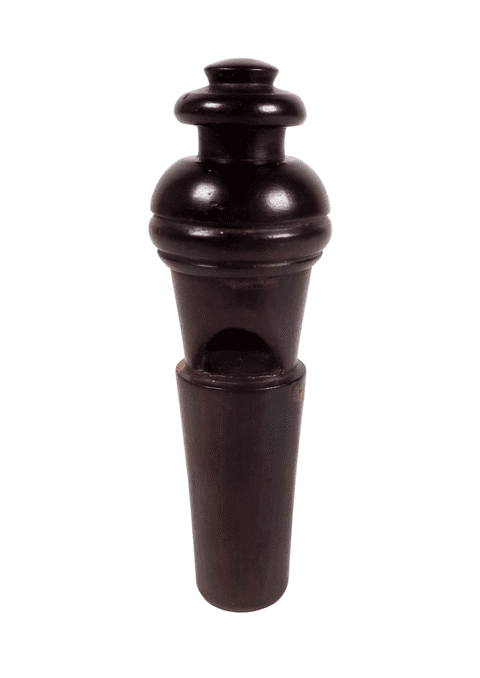 Antique Lignum Vitae Whistle from a Voicepipe Speaking Tube Circa 1880s Victorian House Cab Boat