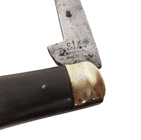 Antique Lockwood Brothers CX Sheffield Buffalo Horn Pocket Folding Race Knife Knive Timber Scribe