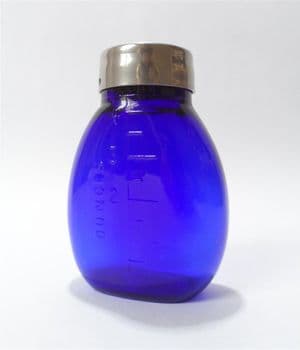 Antique Medical Cobalt Blue Henry Beatson Clark Rotherham Glass Sputum Flask Tuberculous Spittoon