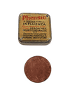 Antique Medical Phensic Ltd 420 Chester Rd Manchester Tiny Sample Tablet Tin c1930 Chemist Asprin