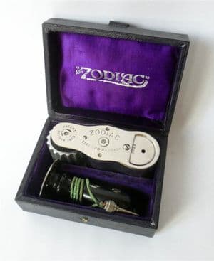 Antique Medical Quack Medicine 1909 Patent Thompson Capper Liverpool Zodiac Electro Massage Machine