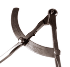 Antique Medical Surgical Instrument Tool Nickel Plated External Calipers Pelvimeter Measuring 1920s