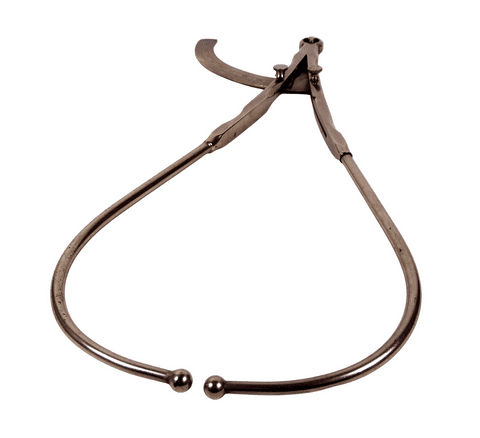 Antique Medical Surgical Instrument Tool Nickel Plated External Calipers Pelvimeter Measuring 1920s