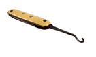 Antique Mini Folding Folder Pocket Pen Knife Button Hook Celluloid Scales Brass Steel