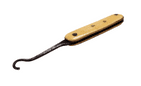 Antique Mini Folding Folder Pocket Pen Knife Button Hook Celluloid Scales Brass Steel
