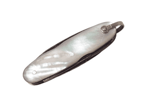Antique Mini Miniature MOP Mother of Pearl Mann & Federlein Solingen Multi Combi Pocket Pen Knife