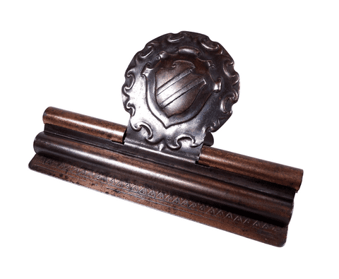 Antique Office Desk British Patent Metal Double Lever Letter Stationery Paper Clip Circa 1910