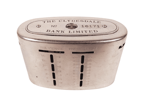 Antique Patent Recording Home Safe Money Box Clydesdale Bank Limited No 16171 1920/30s
