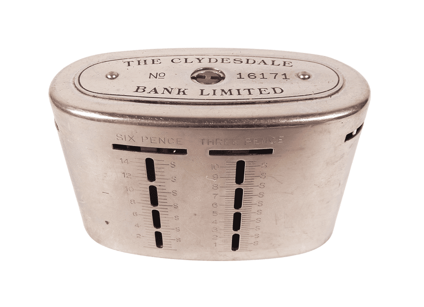 Antique Patent Recording Home Safe Money Box Clydesdale Bank Limited No 16171 1920/30s