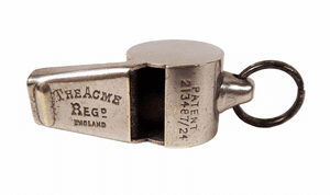 Antique Pro Patent 213487/24 Hudson Acme Regd Thunderer Whistle 1924-30 Escargot Type Early Example