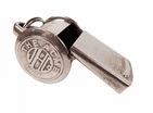 Antique Pro Patent 214519/24 Hudson Acme Thunderer Whistle 1924-30 Escargot Type Early Example Crest