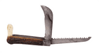 Antique S-B 1883 Horticultural Gardening Pruning Budding Grafting Pocket Knife Stag Scales Saw