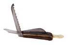Antique S-B 1883 Horticultural Gardening Pruning Budding Grafting Pocket Knife Stag Scales Saw