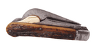 Antique S-B 1883 Horticultural Gardening Pruning Budding Grafting Pocket Knife Stag Scales Saw