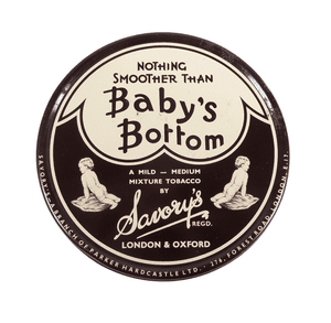 Antique Savorys London Oxford 'Baby's Bottom' Smoking Mixture Tobacco Tin 1920/30s c/w Contents