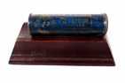Antique Sewing Jahncke's Mitrailleuse Patent A Farr & Sons Redditch Blue Needle Tin Case Holder