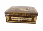 Antique Smoking CWS Manchester London Newcastle Meadlowland Cigarette Tobacco Tin 1930s Pictorial