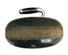 Antique Sport 19th Century Scottish Ailsa Craig Granite Curling Stone 16.5 Kilo Door Stop