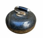 Antique Sport 19th Century Scottish Ailsa Craig Granite Curling Stone 16.5 Kilo Door Stop