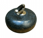 Antique Sport 19th Century Scottish Ailsa Craig Granite Curling Stone 16.5 Kilo Door Stop