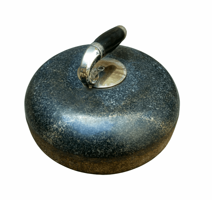 Antique Sport 19th Century Scottish Ailsa Craig Granite Curling Stone 16.5 Kilo Door Stop