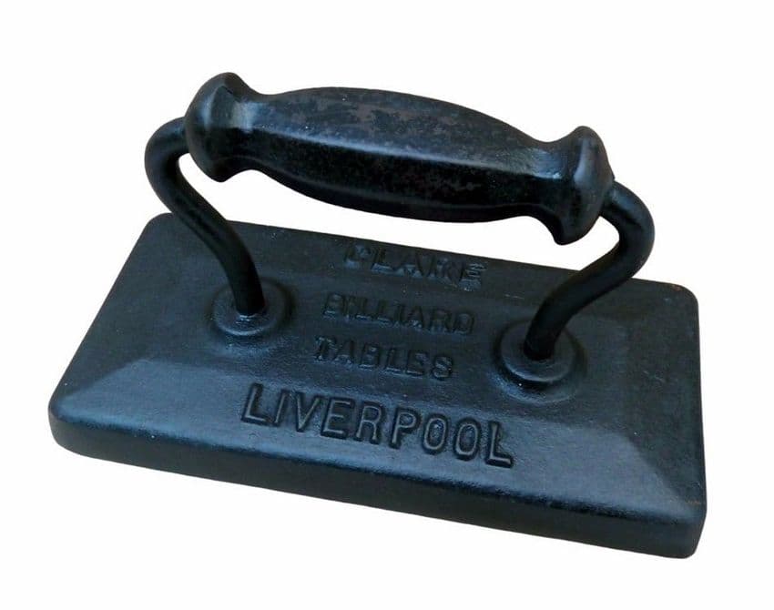 Antique Sport Snooker Table Cast Iron Advertising Clare Billiard Tables Liverpool 7 Kilo Door Stop