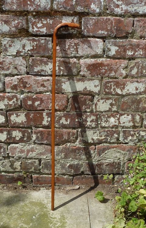 Antique Square Walking Stick Cane Crook Handle Possibly made by Howell & Co of London