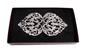 Antique Sterling  Silver Nurses Belt Buckle Chester 1891 Cornelius Saunders & Frank Shepherd CS FS