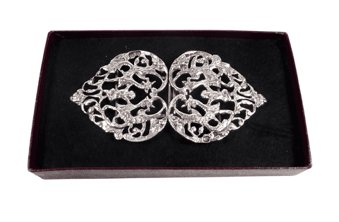 Antique Sterling Silver Nurses Belt Buckle Chester 1891 Cornelius Saunders & Frank Shepherd CS FS