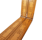 Antique Tool 4 Fold Boxwood Brass Rule Ruler Rabone & Sons Birmingham 36