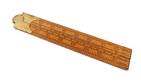 Antique Tool 4 Fold Boxwood Brass Rule Ruler Rabone & Sons Birmingham 36