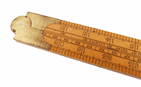 Antique Tool 4 Fold Boxwood Brass Rule Ruler Rabone & Sons Birmingham 36