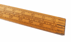 Antique Tool 4 Fold Boxwood Brass Rule Ruler Rabone & Sons Birmingham 36