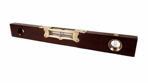 Antique Tool Edward Preston Birmingham Large 17.25" Mahogany Brass Glass Spirit Level 1896 Reg No
