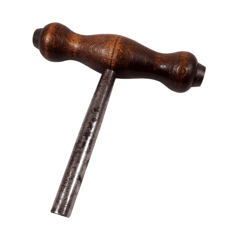 Antique Tool English Wood Wooden Handle T Tee Handle Piano Tuners Key Hammer Tool