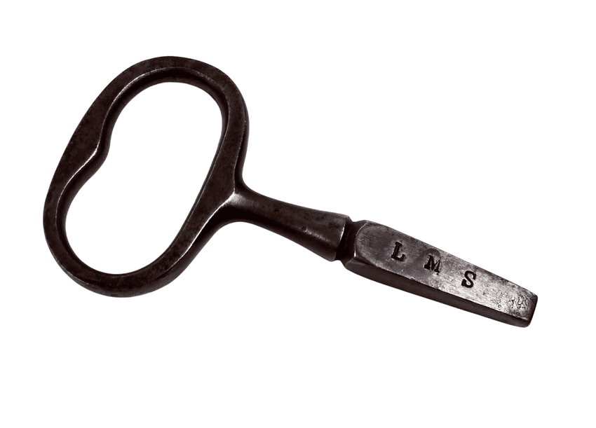 Antique Transport LMS London Midland & Scottish Railway Carriage Key Circa 1920/30s