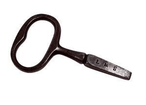 Antique Transport LMS London Midland & Scottish Railway Carriage Key Circa 1920/30s