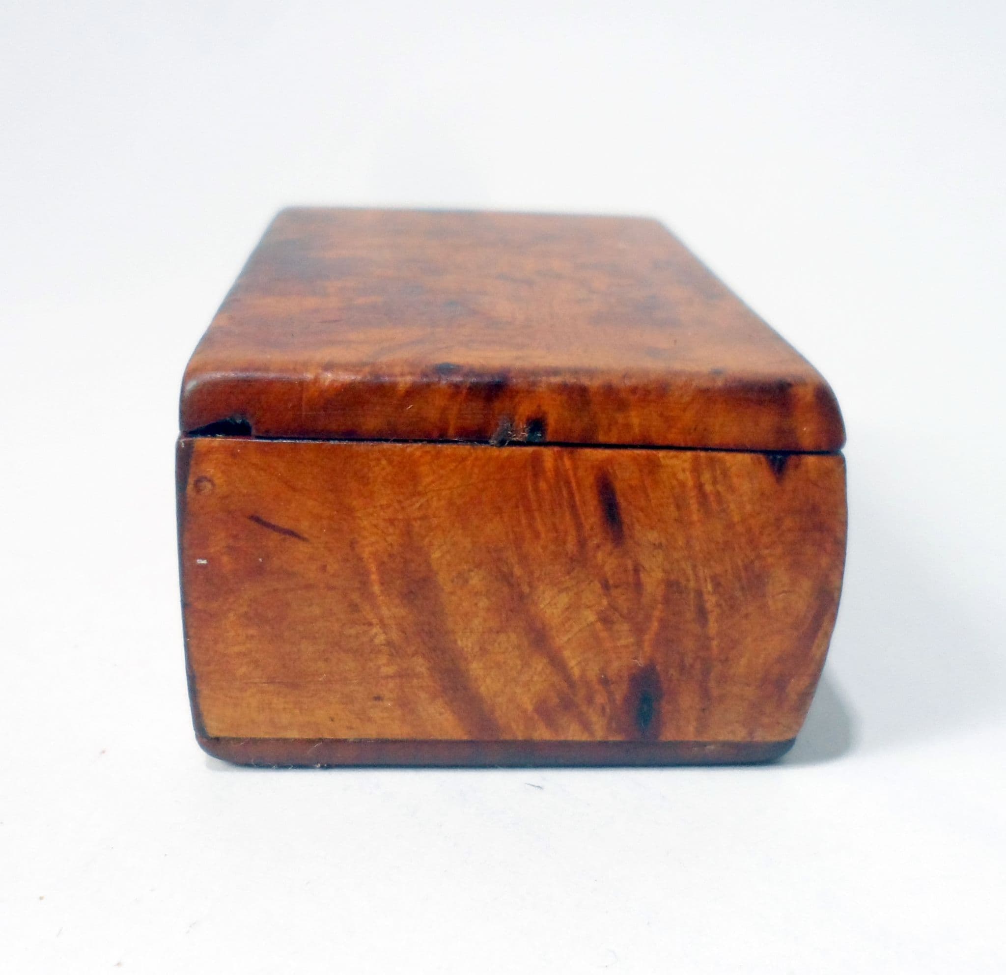 Antique Treen 19th Century Burr Walnut Snuff Box Small Trinket First ...