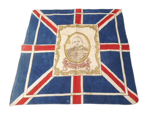 Antique Union Flag Handkerchief Field Marshall Sir John French WW1 Great War
