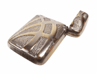 Antique Vesta Silver Plated Art Deco Geometric Design Match Safe Case Box Holder