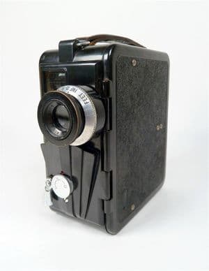 Antique Vintage Bakelite 9.5mm Dekko London Patent Pending Cine Camera 1930s Art Deco Dallmeyer Lens