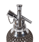Antique Vintage Czech Glass Wire Mesh Soda Siphon Syphon Sparklets & Co London Chrome Top 1930s