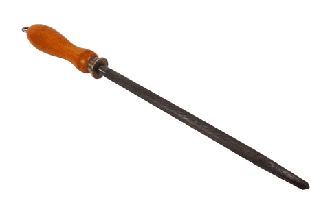 Antique Vintage Kitchen Butchers Knife Sharpener Forged Steel Sheffield England 1930s 14.5"