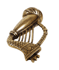 Antique Vintage Peerage Pearson Page Birmingham Brass Snowdon Wales Welsh Harp Candle Snuffer Leek