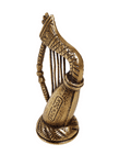 Antique Vintage Peerage Pearson Page Birmingham Brass Snowdon Wales Welsh Harp Candle Snuffer Leek