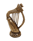 Antique Vintage Peerage Pearson Page Birmingham Brass Snowdon Wales Welsh Harp Candle Snuffer Leek