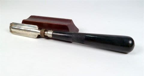 Antique Vintage Shaving The Noel DE Safety Razor Blade Holder Sharpener Strop Circa 1920