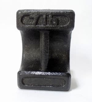 Antique Vintage Shop Cast Iron Bar Weight 7lb 7 Pounds Maker Door Stop Paperweight No Marks
