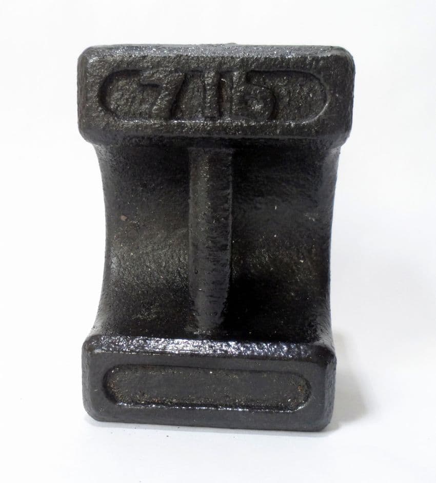 Antique Vintage Shop Cast Iron Bar Weight 7lb 7 Pounds Maker Door Stop Paperweight No Marks